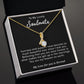 To My Lovely Wife Necklace Gift From Husband To My Badass Wife Pendant Valentine Jewelry with Message Card and Gift Box. Gift for Wife. Necklace Gift Set for Wife Necklace Gifts Box Gift Box Styles Allruing Necklace