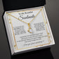 Couples Gifts To My Beautiful Soulmate Necklace From Husband, Wedding Anniversary For Wife From Husband, Wife Wedding From Husband, To My Wife, Necklace Custom Name Message Card and Gift Box Styles on Birthday, Christmas, Wedding, Anniversary Allruing Nec
