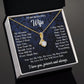 To My Wife Necklace Gift for Her, Soulmate Jewelry, Necklaces for Wife from Husband, Wedding To My Wife Necklace, Soulmate Gifts, Necklace Message Card and Gift Box Styles on Birthday, Wedding, Anniversary, Valentine Allruing Necklace