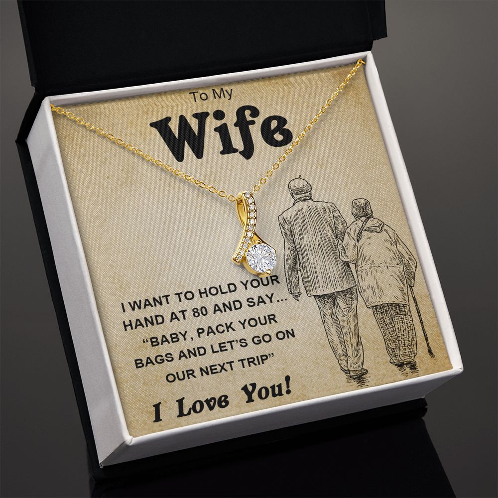 Soulmate Necklace For Women, Soulmate Gifts For Her, Future Wife Necklace, Necklaces Girlfriend, To My Wife Necklace, Wife Necklace From Husband, Necklace Message Card and Gift Box Styles on Birthday, Christmas, Valentine, Anniversary Allruing Necklace