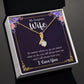 To My Wife Necklace Romantic Gifts For Her Unique Necklaces For Wife From Husband Cute Valentines Day Anniversary Birthday, Love Knot Meaningful Necklace Message Card and Gift Box Styles on Birthday, Christmas, Anniversary  Allruing Necklace