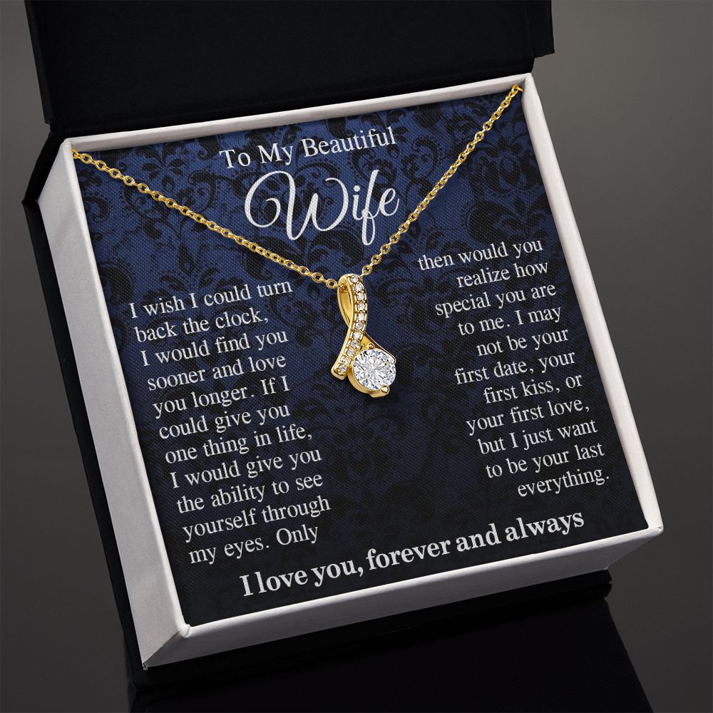 To My Beautiful Soulmate Necklace Gift For Her, Wife Gifts From Husband, Valentine Gifts For Wife From Husband To My Soulmate Necklace Message Card and Necklace Gift Box Gift Box Styles on Birthday, Wedding, Anniversary, Valentine Allruing Necklace