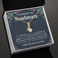 Gifts For Soulmate Birthday Gifts From Husband Necklace Valentines Day, Necklace for Future Soulmate, Wedding Birthday Jewelry for Wife Necklace Gifts from Husband - Soulmate Gift Necklace with Message Card and Gift Box Allruing Necklace