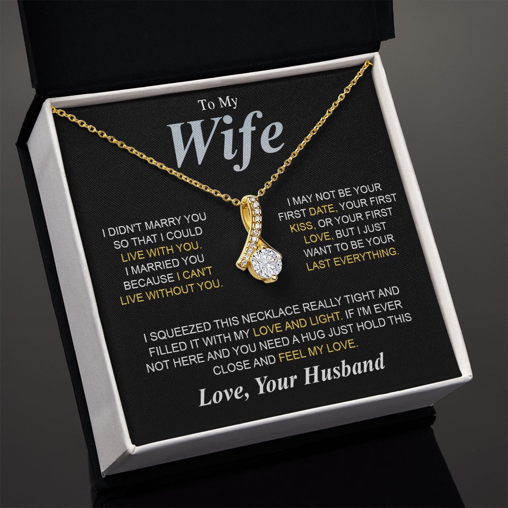 To My Beautiful Soulmate Necklace Gifts for Wife from Husband, Soulmate Valentine Gifts, Gift for Soulmate Message Card and Necklace Gift Box Gift Box Styles on Birthday, Wedding, Anniversary, Valentine Allruing Necklace