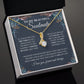 To My Beautiful Soulmate Necklace, Love Necklace for Girlfriend, Wife Gift, Soulmate Jewelry, Soulmate Necklace, Future Wife Gift, Necklace for Wife from Husband Necklace Message Card and Gift Box Styles on Birthday, Christmas, Wedding, Anniversary Allrui