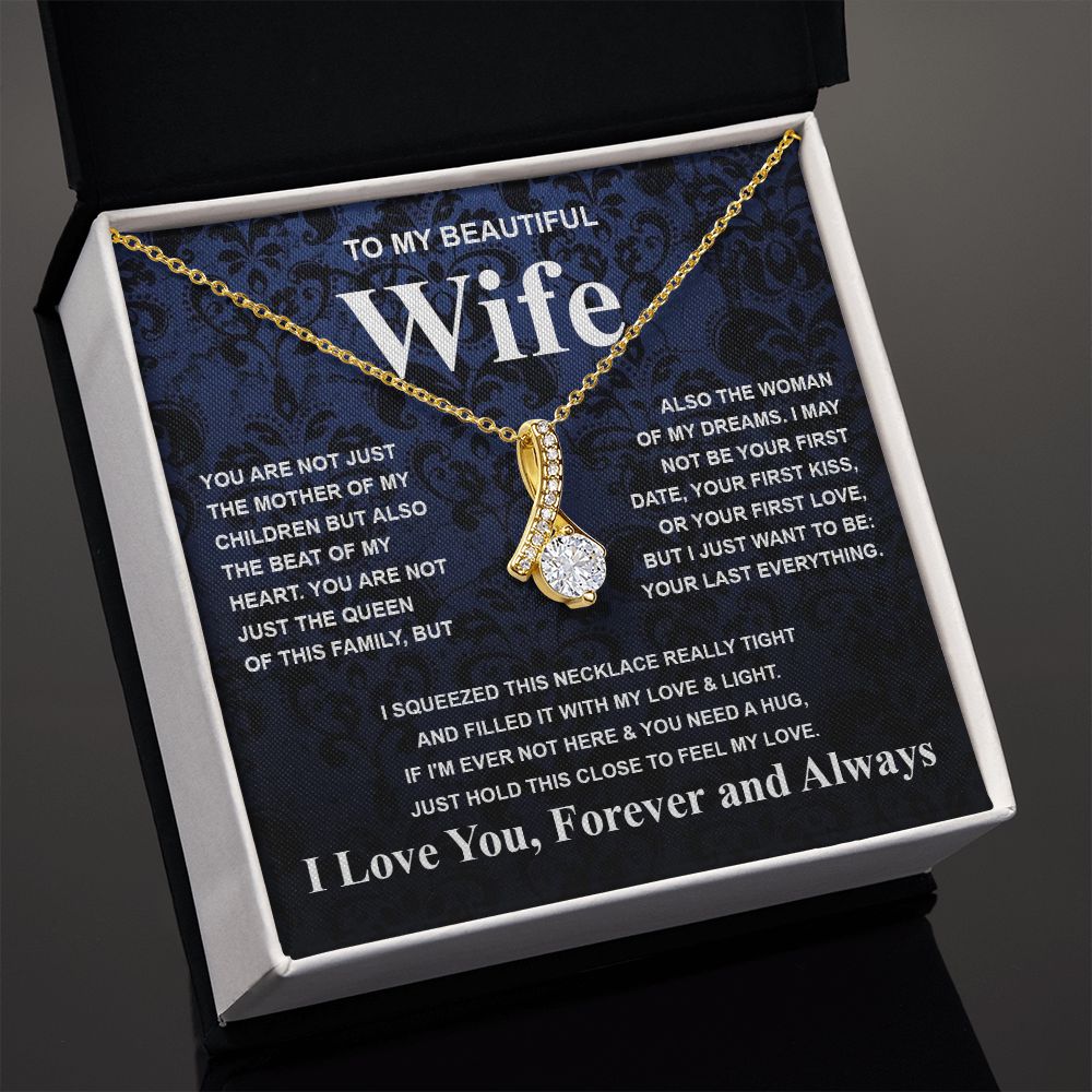 Gifts For Wife Birthday Gifts From Husband Necklace Valentines Days, Necklace for Future Soulmate, Wedding Necklace Jewelry for Wife Necklace Gifts from Husband - Soulmate Gift Necklace with Message Card and Gift Box Allruing Necklace