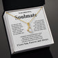Gifts For Soulmate Birthday Gifts From Husband Necklace Valentines Days, Necklace for Future Soulmate, Valentine Necklace Jewelry for Wife Necklace Gifts from Husband - Soulmate Gift Necklace with Message Card and Gift Box Allruing Necklace