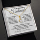 To My Beautiful Soulmate Necklace, Soulmate Jewelry For Women, Wife Necklace From Husband, Soulmate Gifts For Her, To My Future Wife Necklace Message Card and Necklace Gift Box Gift Box Styles on Birthday, Wedding, Anniversary, Valentine Allruing Necklace