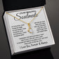 To My Beautiful Soulmate Necklace, Soulmate Jewelry For Women, Wife Necklace From Husband, Wife Birthday Gifts Necklace For Wife, Soulmate Gifts For Her, To My Future Wife Necklace Soulmate Allruing Necklace