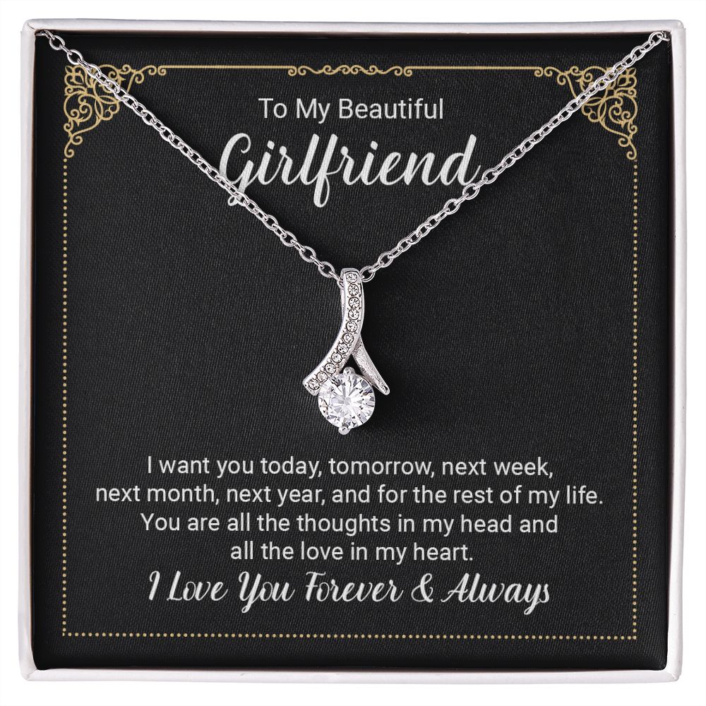 to My Future Wife Necklace, to my Wife, Necklaces For Wife From Husband With, Meaningful Necklace Message Card and Gift Box Styles on Birthday, Christmas, Anniversary  Allruing Necklace