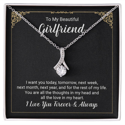 to My Future Wife Necklace, to my Wife, Necklaces For Wife From Husband With, Meaningful Necklace Message Card and Gift Box Styles on Birthday, Christmas, Anniversary  Allruing Necklace
