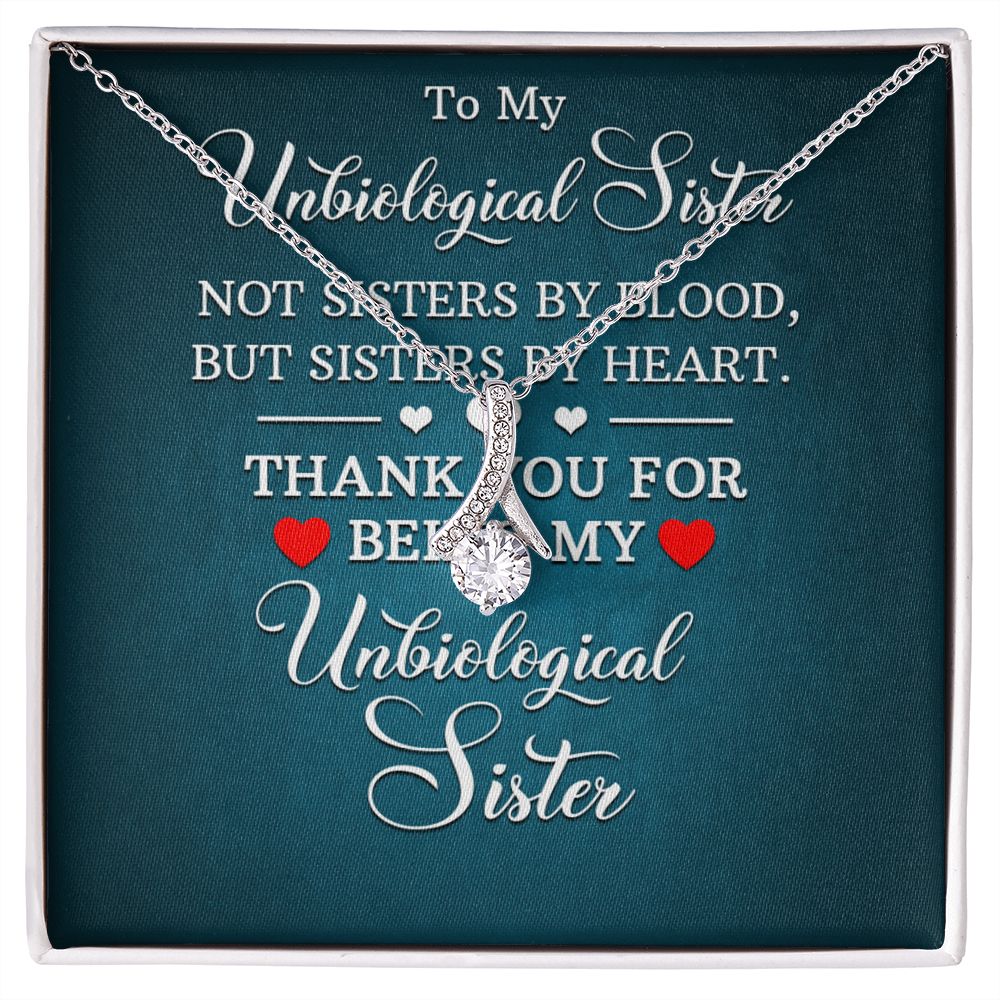 Wife Necklace Gifts From Husband, Wedding Anniversary Jewelry For Wife From Husband, Wife Birthday Gifts From Husband, To My Unbiological Sister Message Card and Gift Box styles On Birthday, Christmas, Anniversary Allruing Necklace