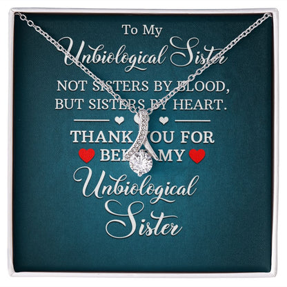 Wife Necklace Gifts From Husband, Wedding Anniversary Jewelry For Wife From Husband, Wife Birthday Gifts From Husband, To My Unbiological Sister Message Card and Gift Box styles On Birthday, Christmas, Anniversary Allruing Necklace