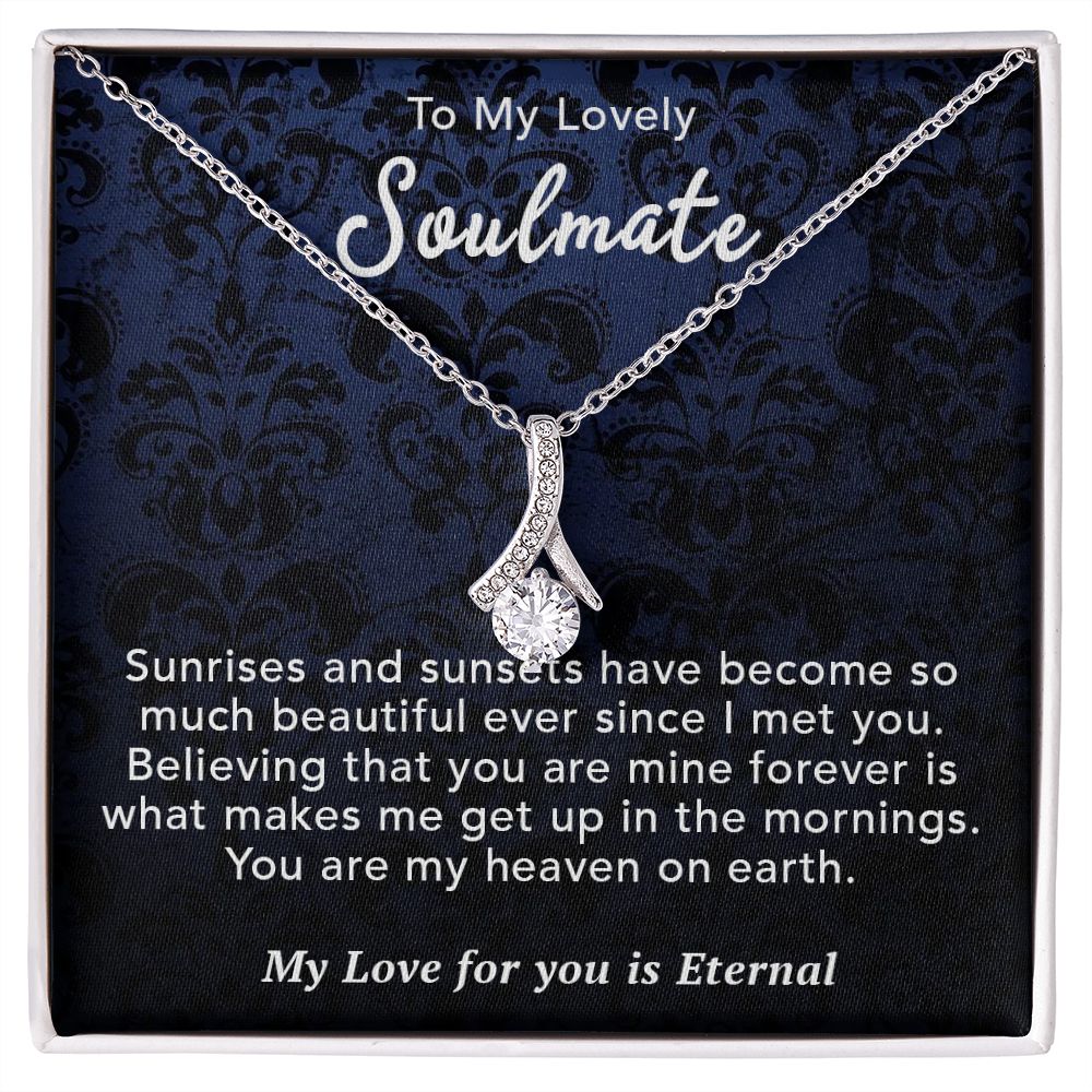 To My Lovely Wife Necklace Gift From Husband To My Badass Wife Pendant Wedding Jewelry with Message Card and Gift Box. Gift for Wife. Necklace Gift Set for Wife Necklace Gifts Box Gift Box Styles Allruing Necklace