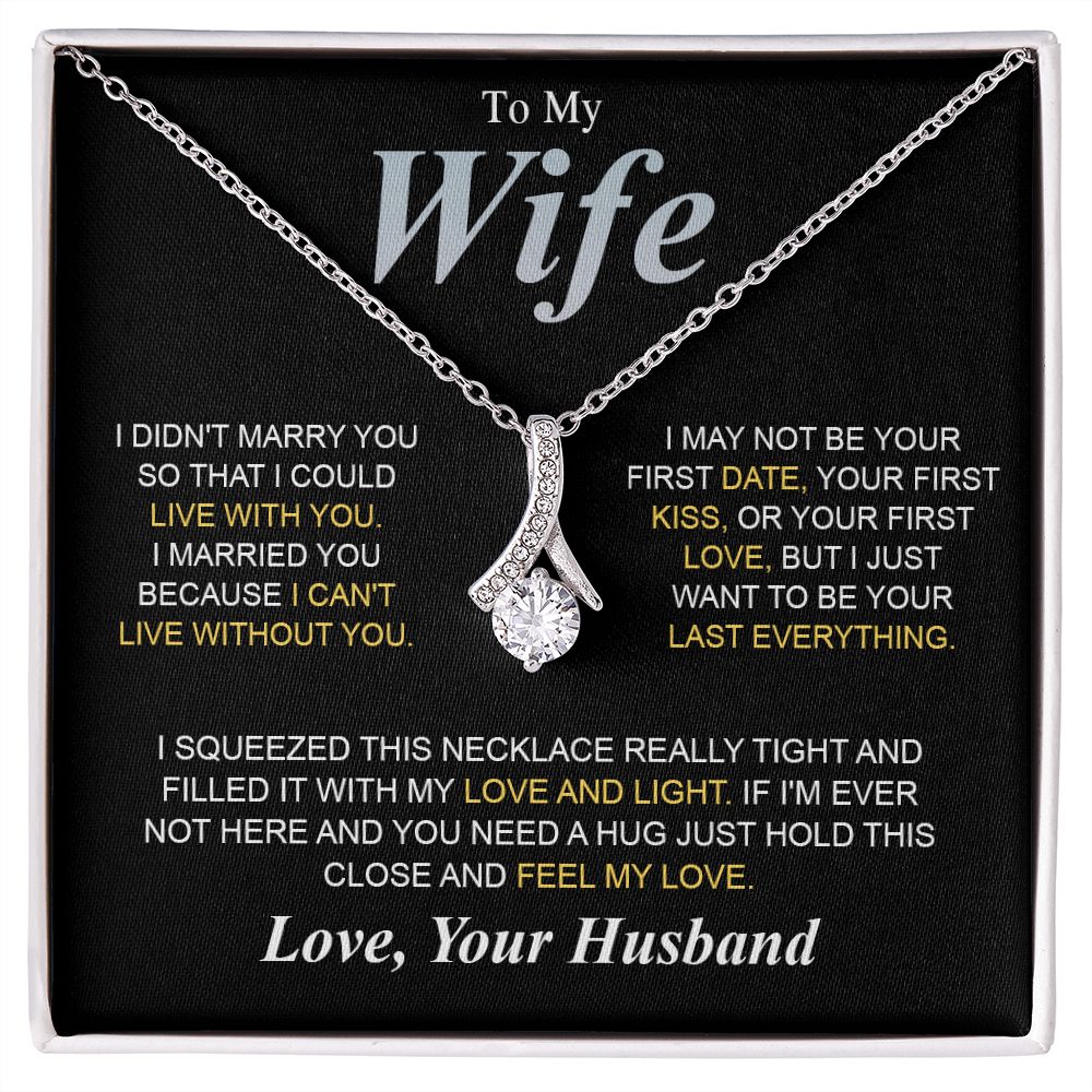 To My Beautiful Soulmate Necklace Gifts for Wife from Husband, Soulmate Valentine Gifts, Gift for Soulmate Message Card and Necklace Gift Box Gift Box Styles on Birthday, Wedding, Anniversary, Valentine Allruing Necklace