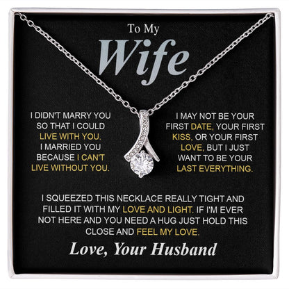 To My Beautiful Soulmate Necklace Gifts for Wife from Husband, Soulmate Valentine Gifts, Gift for Soulmate Message Card and Necklace Gift Box Gift Box Styles on Birthday, Wedding, Anniversary, Valentine Allruing Necklace