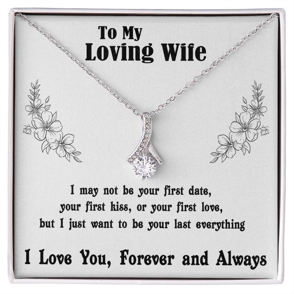 Soulmate Necklace For Women, Soulmate Gifts For Her, Future Wife Necklace, Necklaces For Girlfriend, To My Wife Necklace, Wife Necklace From Husband Necklace Message Card and Gift Box Styles on Birthday, Christmas, Valentine Allruing Necklace