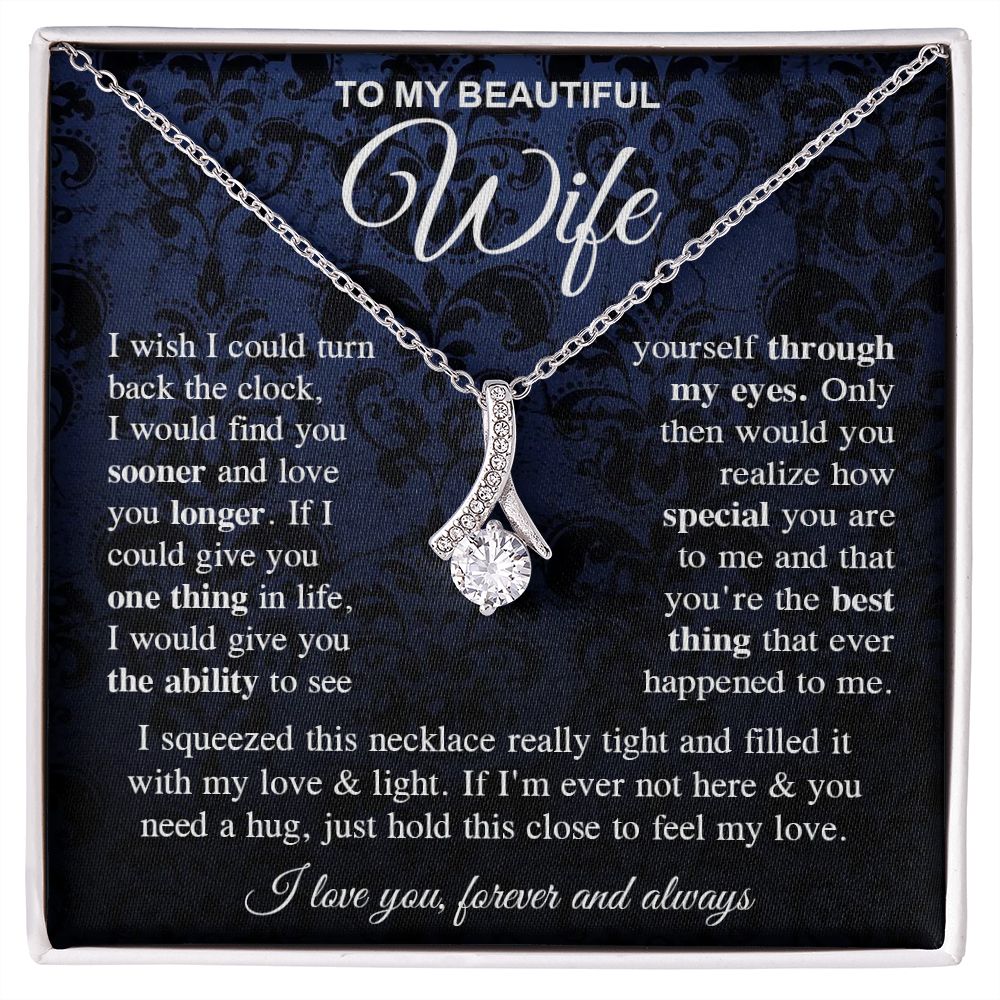 To My Soulmate Necklace Gift for Her, Soulmate Gifts From Husband, Valentine Gifts For Wife From Husband To My Soulmate Necklace Message Card and Necklace Gift Box Gift Box Styles on Birthday, Wedding, Anniversary, Valentine Allruing Necklace