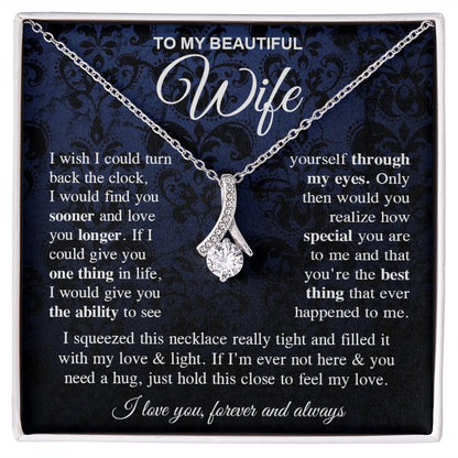 To My Soulmate Necklace Gift for Her, Soulmate Gifts From Husband, Valentine Gifts For Wife From Husband To My Soulmate Necklace Message Card and Necklace Gift Box Gift Box Styles on Birthday, Wedding, Anniversary, Valentine Allruing Necklace