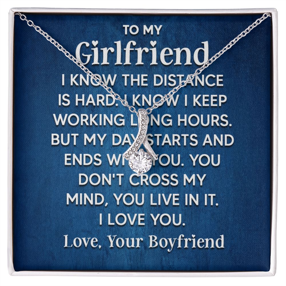 Couples Gifts Soulmate Necklace Gifts From Husband, Wedding Anniversary Jewelry For Wife From Husband, Wife Birthday Gifts From Husband, To My Unbiological Sister Message Card and Gift Box styles On Birthday, Christmas, Anniversary  Allruing Necklace