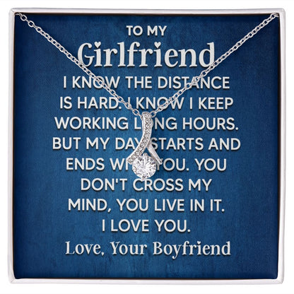 Couples Gifts Soulmate Necklace Gifts From Husband, Wedding Anniversary Jewelry For Wife From Husband, Wife Birthday Gifts From Husband, To My Unbiological Sister Message Card and Gift Box styles On Birthday, Christmas, Anniversary  Allruing Necklace