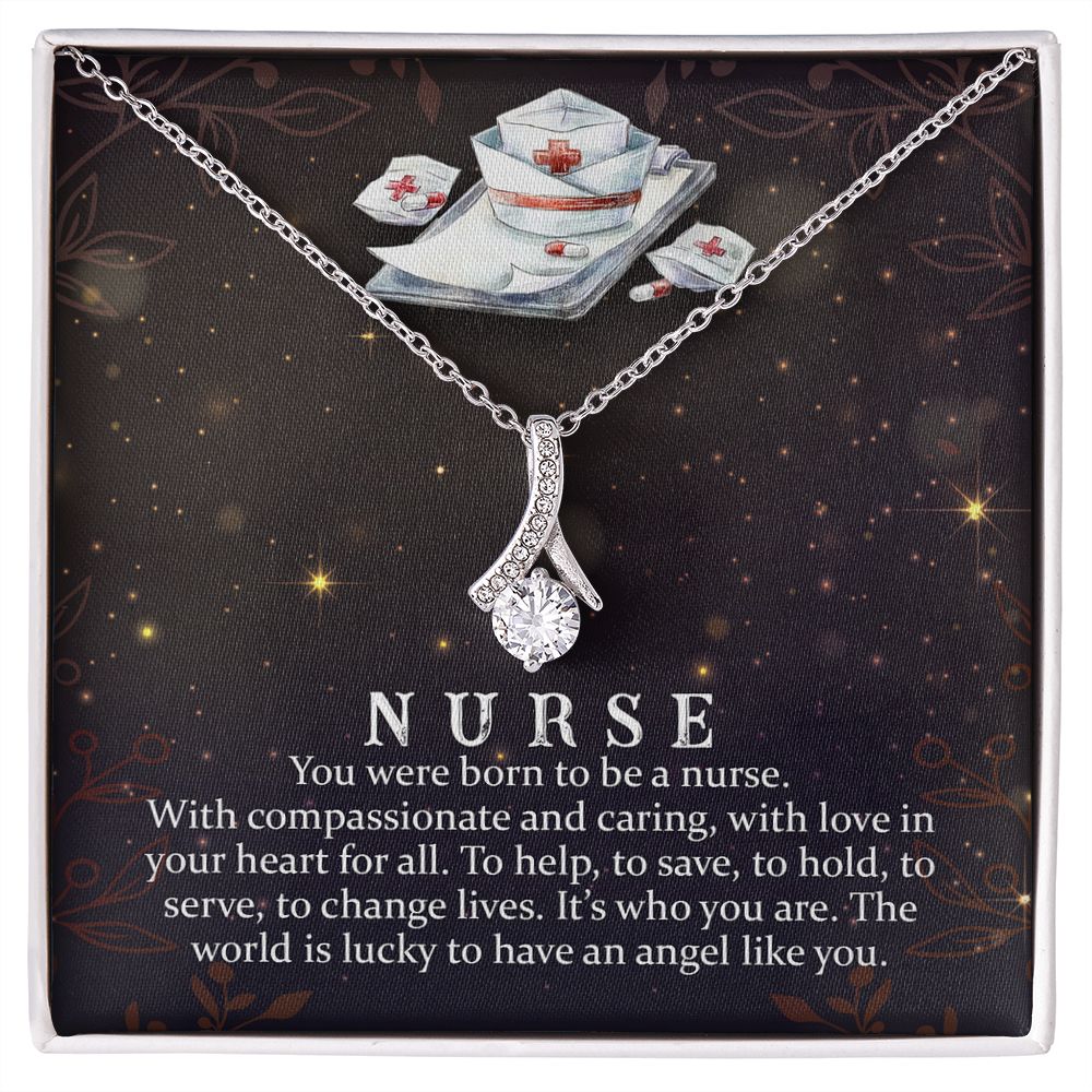 Couples Gifts, Nusre Wife Girlfriend Necklace Gifts From Husband, Wedding Anniversary Jewelry For Wife From Husband, Wife Birthday From Husband, To My Beautiful Wife Girlfriend Message Card and Gift Box styles On Birthday, Christmas, Anniversary  Allruing