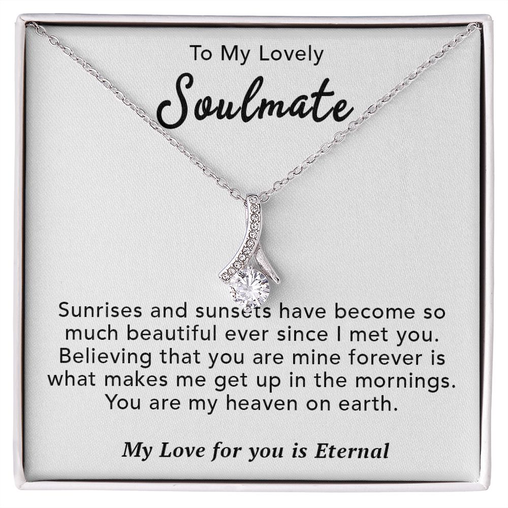 To My Lovely Wife Necklace Gift From Husband To My Badass Wife Pendant Anniversary Jewelry with Message Card and Gift Box. Gift for Wife. Necklace Gift Set for Wife Necklace Gifts Box Gift Box Styles Allruing Necklace