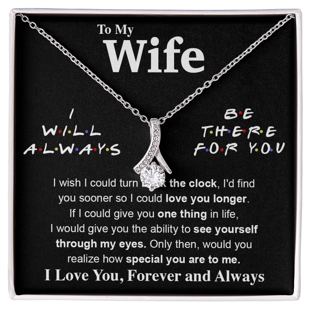 To My Wife Necklace To My Future Wife Necklace Gifts, Promise Necklace For Her, Fiance Gifts For Her, Valentine Gifts For Soulmate From Husband With Message Card Box LED, Soulmate Necklace For Women, To My Wife Necklace Allruing Necklace