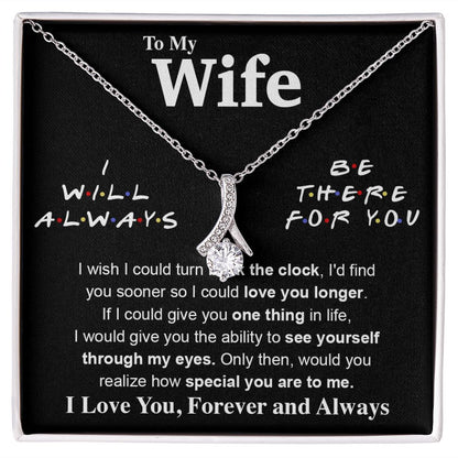 To My Wife Necklace To My Future Wife Necklace Gifts, Promise Necklace For Her, Fiance Gifts For Her, Valentine Gifts For Soulmate From Husband With Message Card Box LED, Soulmate Necklace For Women, To My Wife Necklace Allruing Necklace