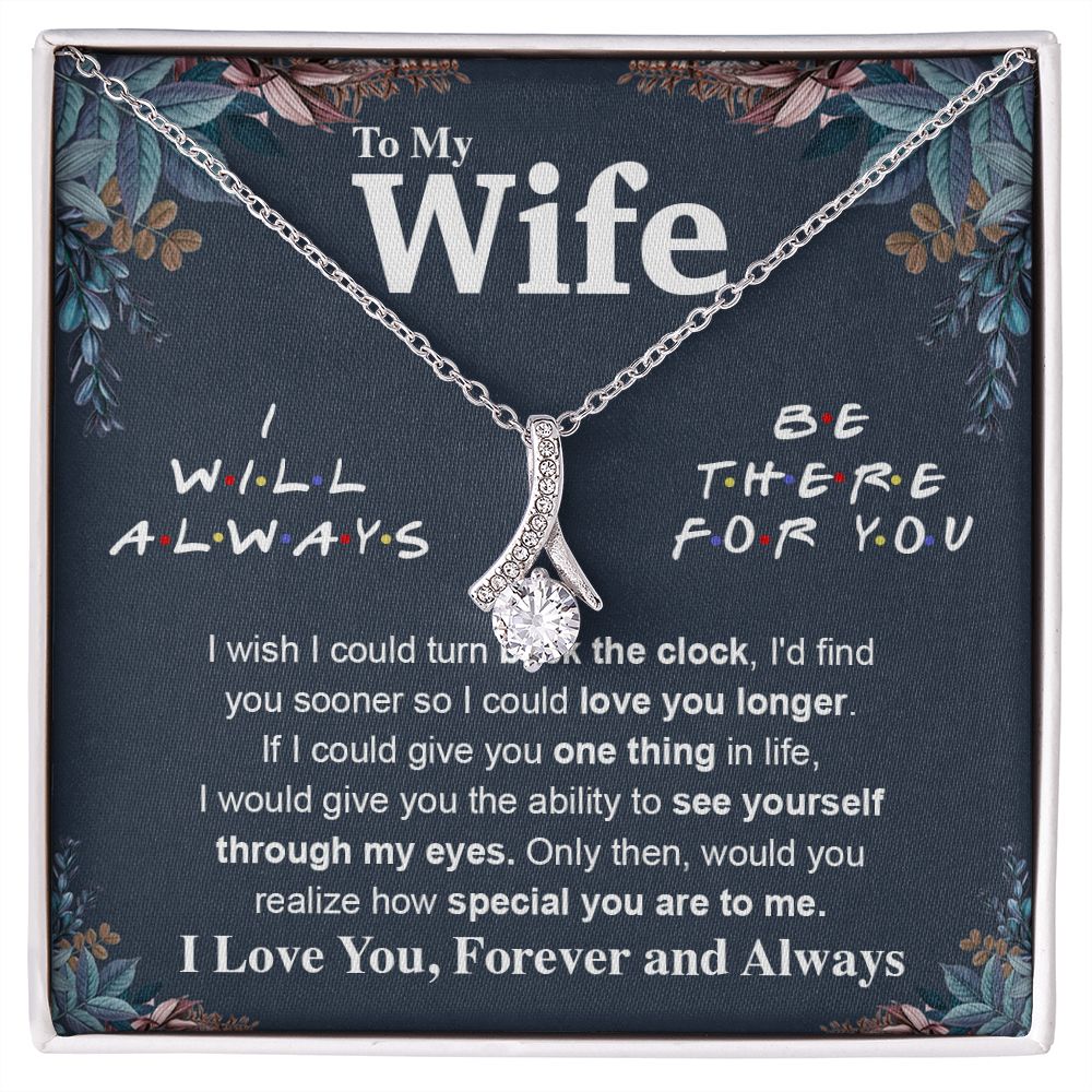 To My Wife Necklace To My Future Wife Necklace Gifts, Promise Necklace For Her, Fiance Gifts For Her, Anniversary Necklace Gifts For Soulmate From Husband With Message Card Box LED, Soulmate Necklace For Women, To My Wife Necklace Allruing Necklace