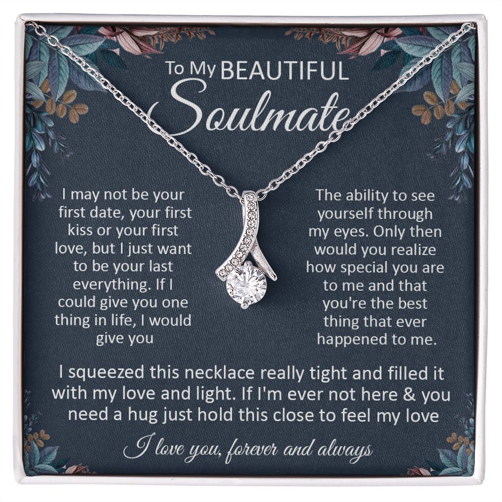 Couples Gifts, To My Dear Wife Necklace Gifts From Husband, Wedding Anniversary Jewelry For Wife From Husband, Wife Birthday From Husband, Necklace Custom Name Message Card and Gift Box Styles on Birthday, Christmas, Wedding, Anniversary\ Allruing Necklac