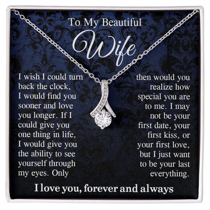 To My Beautiful Soulmate Necklace Gift For Her, Wife Gifts From Husband, Valentine Gifts For Wife From Husband To My Soulmate Necklace Message Card and Necklace Gift Box Gift Box Styles on Birthday, Wedding, Anniversary, Valentine Allruing Necklace