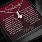 To My Soulmate Necklace For Women, Couple Gifts For Girlfriend, Valentine Christmas Presents For Girlfriend, Valentine Necklace Gifts For Wife, Women Romantic Jewelry For Her Vanlentine Day's Message Card and Gift Box Styles ALLURING