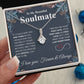 To My Beautiful Soulmate Necklace My Last Everything, Promise Necklace For Her, Fiance Gift For Her, Wedding Gifts For Future Wife With Message Card Box LED, Soulmate Necklace For Women, To My Wife Necklace Allruing Necklace