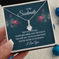 To My Soulmate Necklace for her Jewelry For Her Couples Gifts Necklaces For Soul Mate Christmas Jewelry, Dear Wife, Forever & Always, Love Knot Meaningful Necklace Message Card and Gift Box Styles on Birthday, Christmas, Anniversary Allruing Necklace