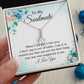 To My Soulmate, To My Wife Necklace, Wife Necklace, Wife Gift, WIfe Gift From Husband, Happy Anniversary, Meaningful Necklace Message Card and Gift Box Styles on Birthday, Christmas, Anniversary Allruing Necklace