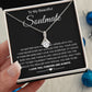 To My Beautiful Soulmate Necklace Birthday Gifts for Wife Gifts from Husband, Wife Valentine Gifts, Gifts for Wife, Message Card and Necklace Gift Box Gift Box Styles on Birthday, Wedding, Anniversary, Valentine Allruing Necklace