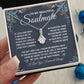 To My Beautiful Soulmate Necklace Gift for Her, Soulmate for Wife Valentine Gifts from Husband, Birthday Jewelry for Women, Soulmate Gifts, Message Card and Necklace Gifts Box Gift Box Styles on Birthday, Wedding, Anniversary, Valentine Allruing Necklace