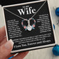 Couples Gifts Necklace To My Wife Necklace Birthday Christmas Jewelry Romantic Gifts For My Wife Pendant Jewelry with Message Card and Box Necklaces for Women Valentines Day Happy Anniversary Wedding Present Allruing Necklace