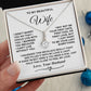 Wife Necklace Gifts from Husband, Gifts for Wife Birthday from Husband, Necklaces for Wife from Husband to My Wife Message Card and Necklace Gift Box Gift Box Styles on Birthday, Christmas, Wedding, Anniversary, Valentine Allruing Necklace