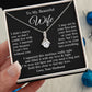 Wife Necklace Gift From Husband, Anniversary Romantic Gifts for Wife from Husband, Wife Birthday Gifts Message Card and Necklace Gifts Box Gift Box Styles on Birthday, Wedding, Anniversary, Valentine Allruing Necklace