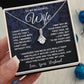 Wife Necklace Gifts From Husband, For Wife From Husband, Soulmate Valentine Gifts From Husband, Necklaces For Wife From Husband To My Wife Necklace Message Card and Necklace Gift Box Gift Box Styles on Birthday, Wedding, Anniversary, Valentine Allruing Ne