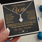 My Beautiful Soulmate Necklace Future Wife Gifts, Promise Necklace For Her, Fiance Gifts For Her, Valentine Gifts For Future Wife With Message Card Box LED, Soulmate Necklace For Women, To My Wife Necklace Allruing Necklace
