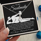 To My Soulmate Necklace For Women, Funny Gifts For Girlfriend,Valentine Christmas Presents For Girlfriend, Best Birthday Meaningful Gift Ideas For Wife, Women Romantic Jewelry For Her Anniversary Message Card and Gift Box Styles Allruing Necklace