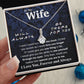 To My Wife Necklace To My Future Wife Necklace Gifts, Promise Necklace For Her, Fiance Gifts For Her, Valentine Necklace Gifts For Soulmate From Husband With Message Card Box LED, Soulmate Necklace For Women, To My Wife Necklace Allruing Necklace