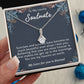To My Lovely Wife Necklace Gift From Husband To My Badass Wife Pendant Birthday Jewelry with Message Card and Gift Box. Gift for Wife. Necklace Gift Set for Wife Necklace Gifts Box Gift Box Styles Allruing Necklace