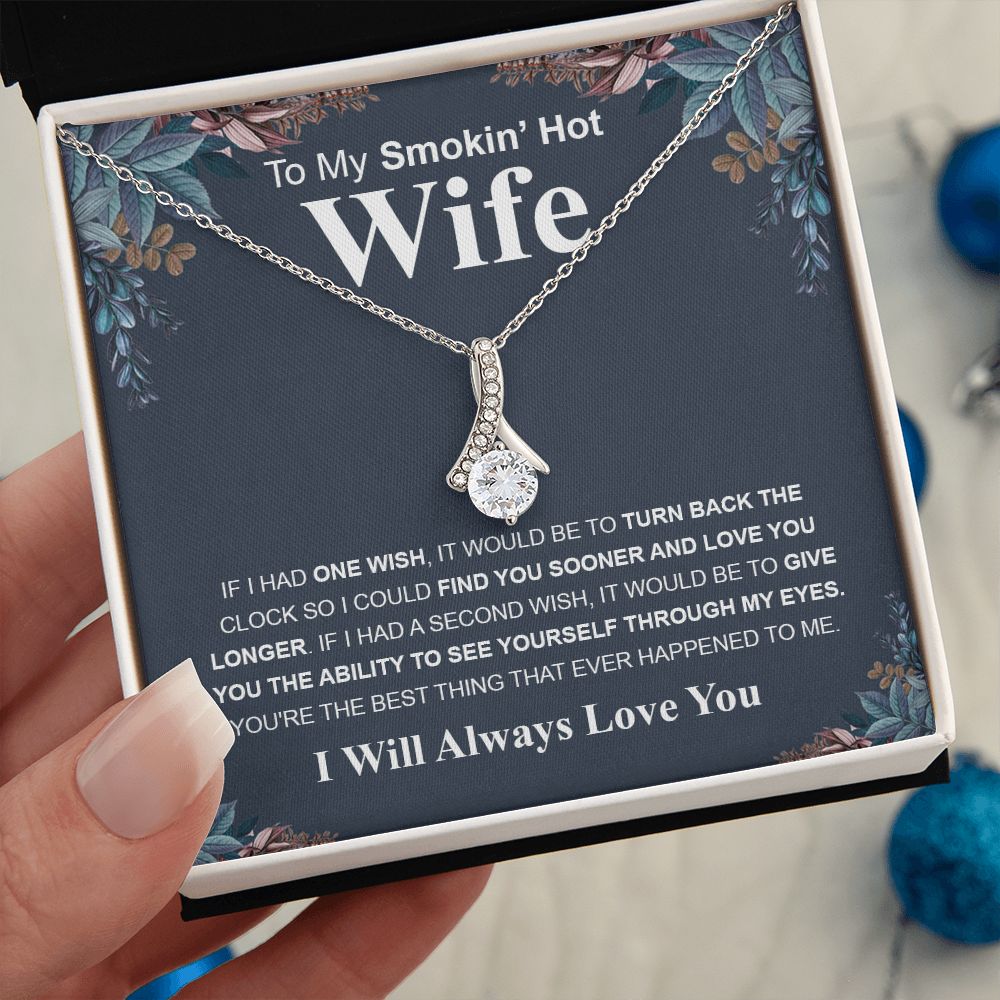 Gifts For Wife Birthday Gifts From Husband Necklace Valentines Day, Necklace for Future Soulmate, Wedding Birthday Jewelry for Wife Necklace Gifts from Husband - Soulmate Gift Necklace with Message Card and Gift Box Allruing Necklace