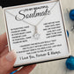 To My Beautiful Soulmate Necklace, Soulmate Jewelry For Women, Wife Necklace From Husband, Wife Birthday Gifts Necklace For Wife, Soulmate Gifts For Her, To My Future Wife Necklace Soulmate Allruing Necklace
