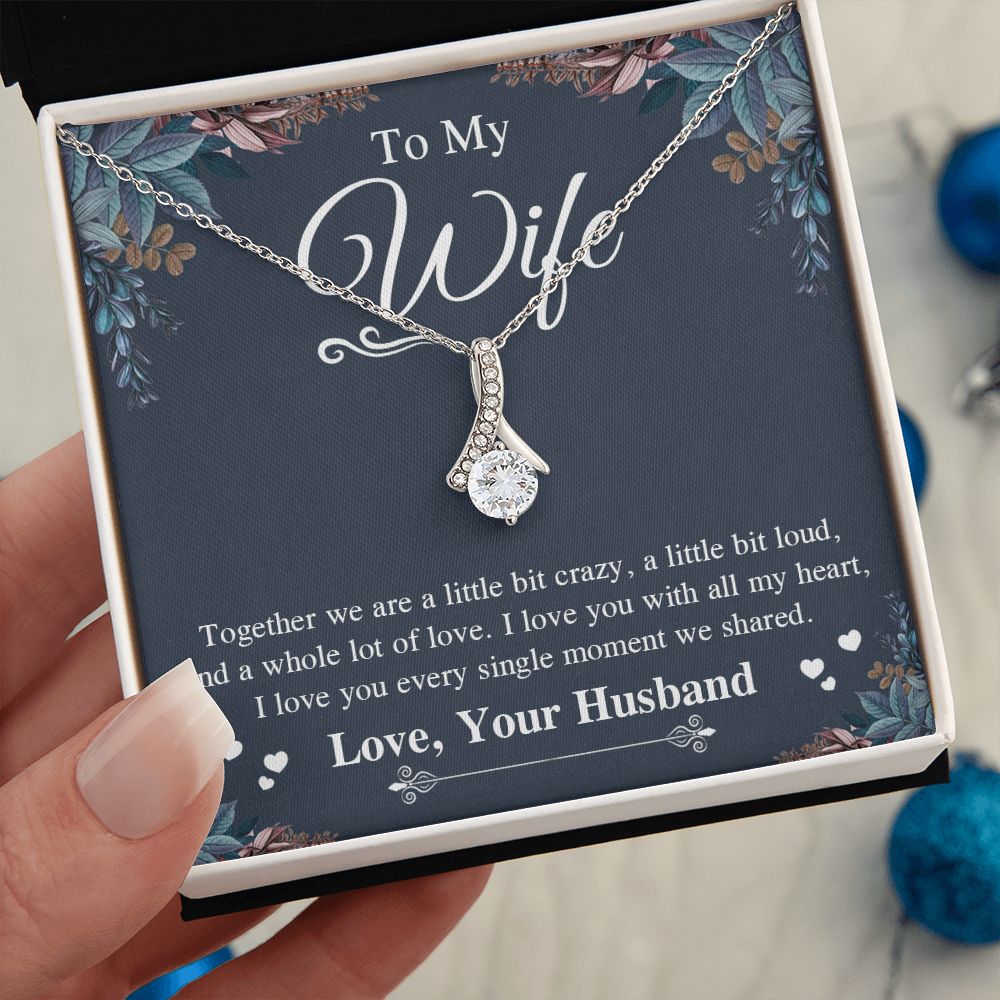 Valentine Gifts To My Soulmate Necklace Gift for Wife from Husband, Wife Anniversary Gifts, Gift for Soulmate Necklace Message Card and Necklace Gift Box Gift Box Styles on Birthday, Wedding, Anniversary, Valentine Allruing Necklace