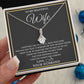 To My Wife Necklace, Necklace For Wife From Husband, To My Soulmate Necklace, Girlfriend Necklace, Soulmate For Wife, Beautiful Soulmate, Necklace Custom Name Message Card and Gift Box Styles on Birthday, Christmas, Wedding, Anniversary Allruing Necklace